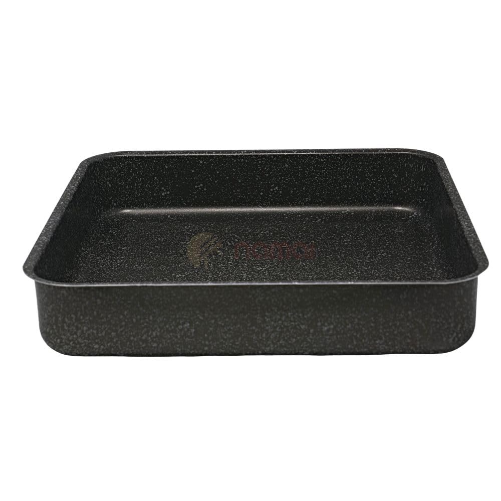 NAMAI - Teglia Forno Quadrata, 40CM x 40CM x 7CM H, Lasagnera Antiaderente, Alluminio Resistente, Adatta In Lavastoviglie, Made In Italy (38cm x38cm)