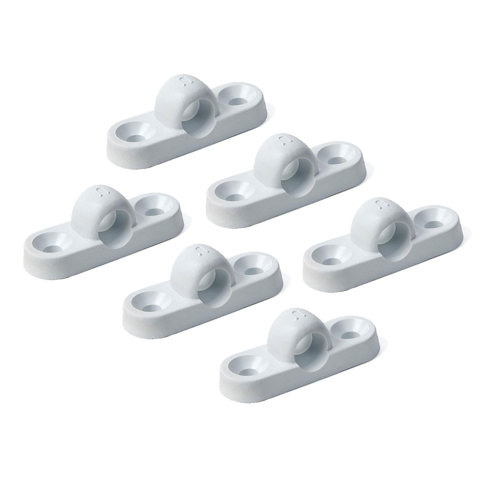 MULTIBROS Lot De 6 œillets Pour Auvent Pour Camping-car Et Caravane - En Plastique De Qualité Supérieure - Version Verticale Et Horizontale