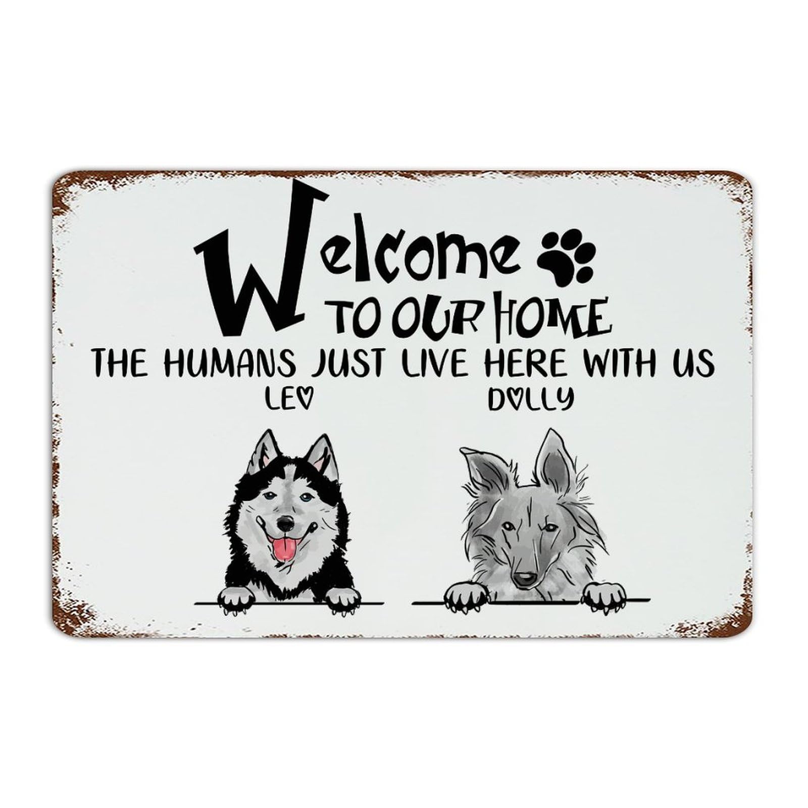 Plaque en métal personnalisée en aluminium durable pour décoration murale intérieure et extérieure