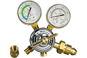 Forney 85363 Regulator Kit for Welding with Convenient Gauge