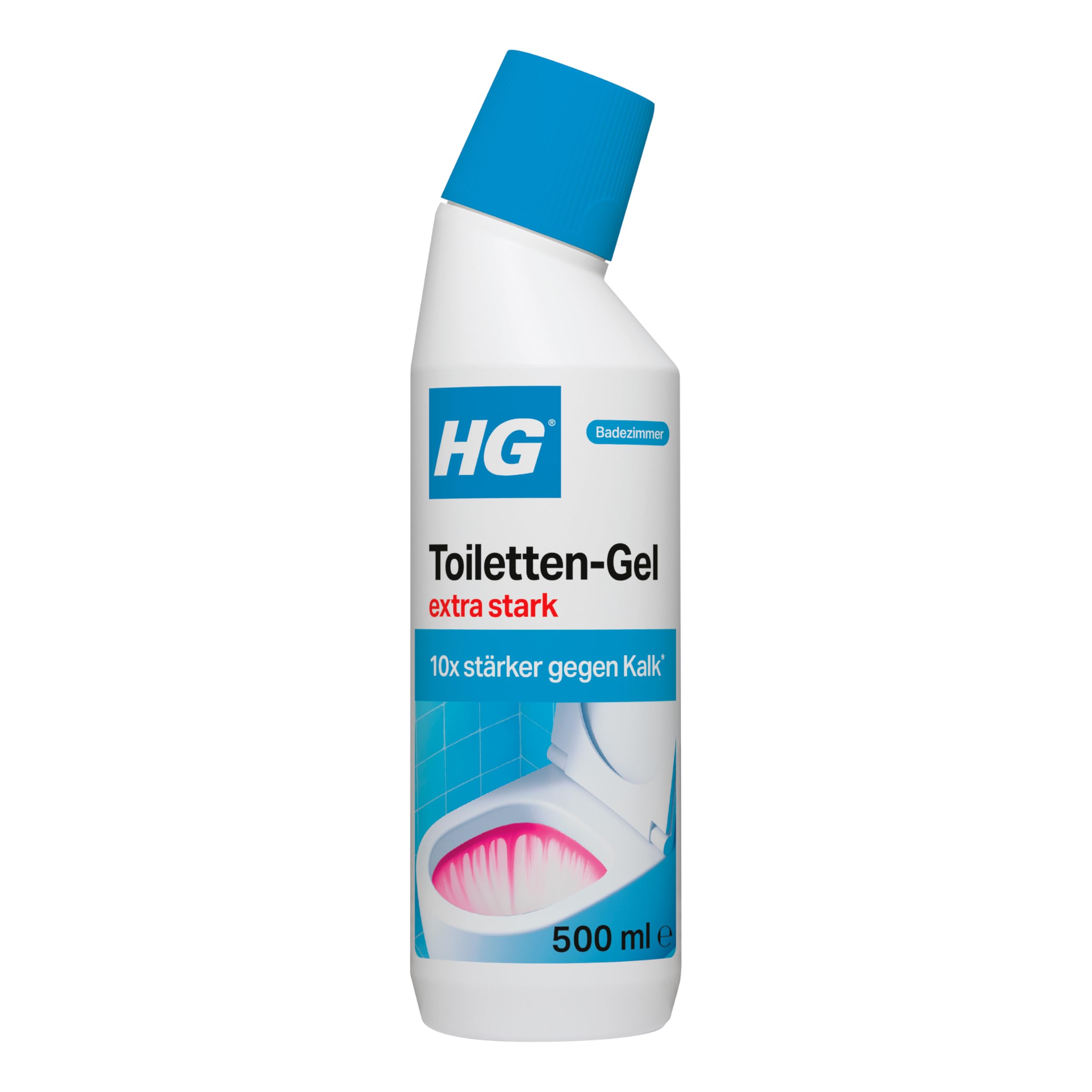 HG Super Fuerza inodoro limpiador, 2 unidades (2 x 500 ml)