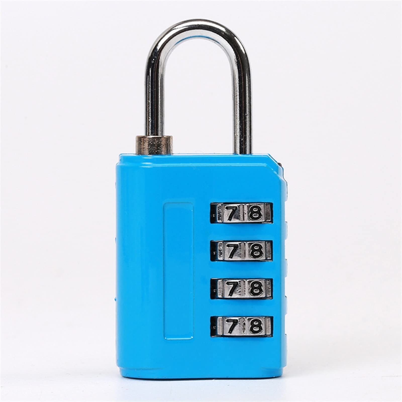 Cadenas alliage d'aluminium de haute précision bleu à code 4 chiffres KmoNo