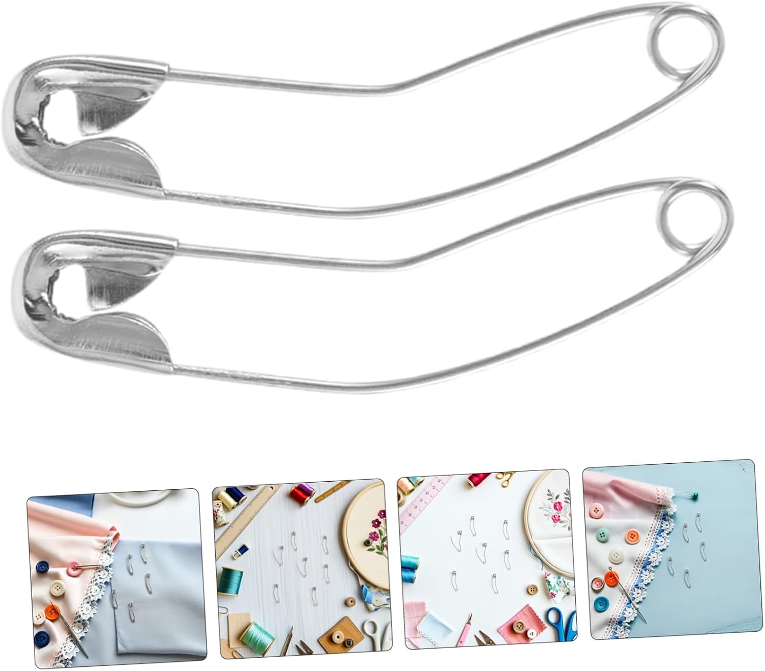 Uonlytech 100pcs Curved Nickel Plated Quilt Basting Pins for Sewing and Quilting with Reliable Fixation and Enhanced Durability, 1.5 Inch Iron Pins for Studio-Grade Sewing Crafts and Fabric