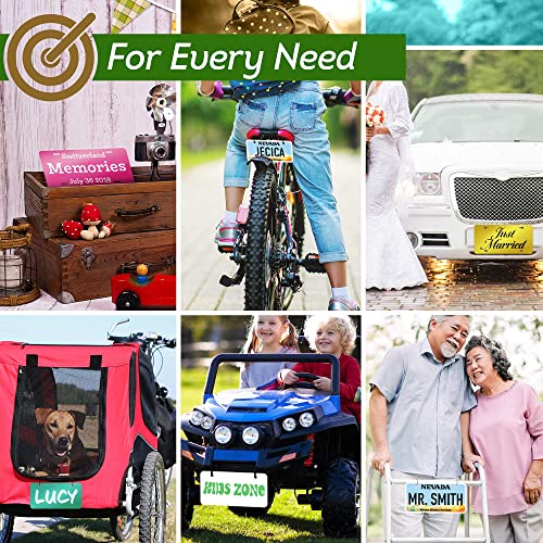 Custom License Plates, Personalized License Plates For Front Of Car | Vanity Plate | 6X12 Inch - Car Size - Rust-Free Metal - 40 Colors | By: My Sign Center, Usa #TOP4