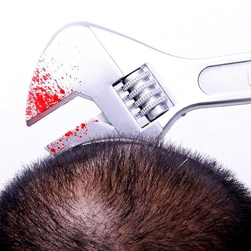 Boolavard Halloween Haarreifen Horror Blut Fake Axt Sägen Messer Gothic Stirnband Prop Dekor (Messer)