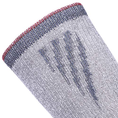 EnerWear Men's Merino Wool Cushion Trail Outdoor Crew Socks 4P Pack4