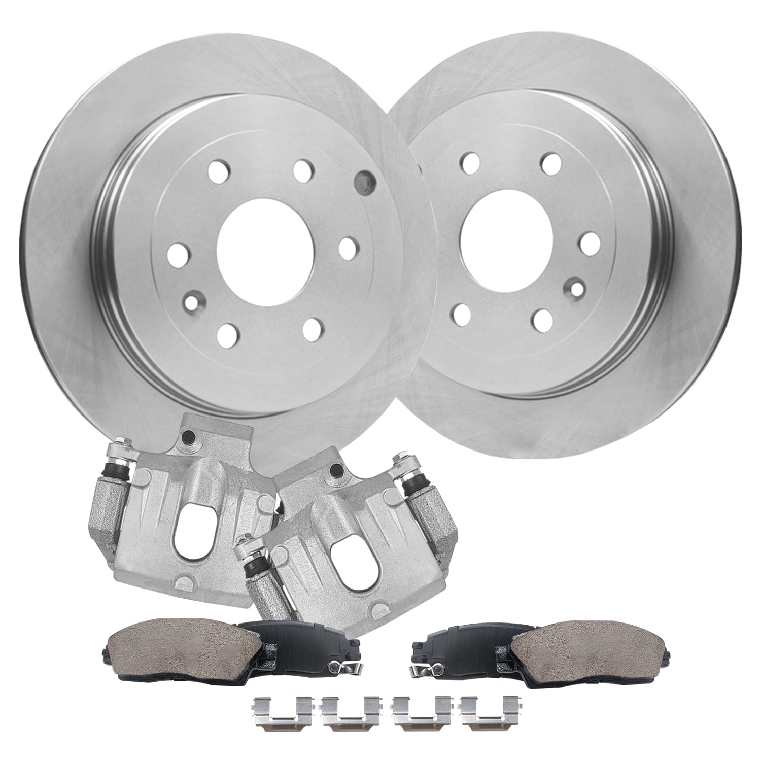 Detroit Axle - Rear Brake Kit for 07-16 GMC Acadia 09-17 Chevy Traverse