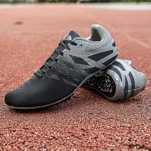 Image of New Track and Field Shoes for Men Women Kids Boys Girls 8 Spikes 100-400 Meter Running Racing Shoes Professional Sprint Sport Sneakers