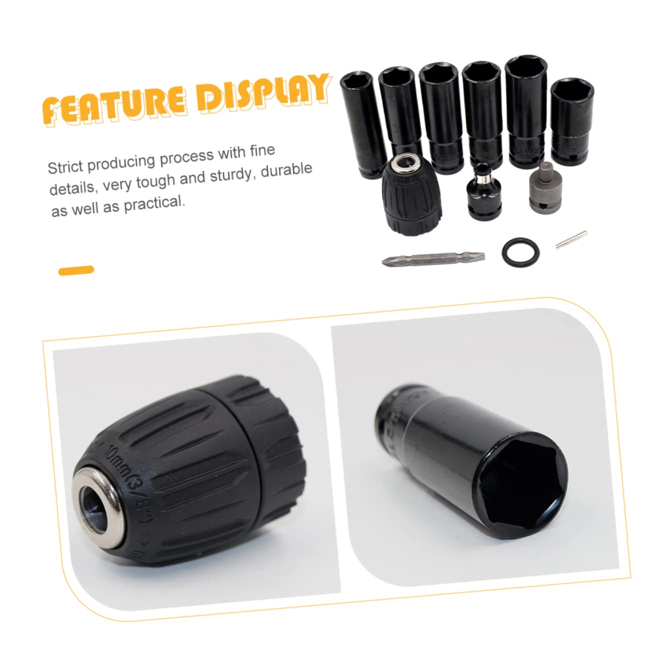 Artibetter Juego de Vasos de Impacto Eléctricos 12 Piezas 14-22 Mm