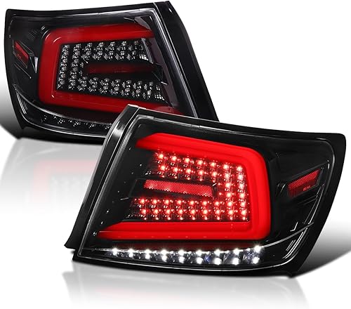 Miniatura 34 de SPEC-D TUNING Luces traseras secuenciales de humo negro con barra LED blanca compatible con Subaru Impreza/Impreza WRX 2008-2011, conjunto de par