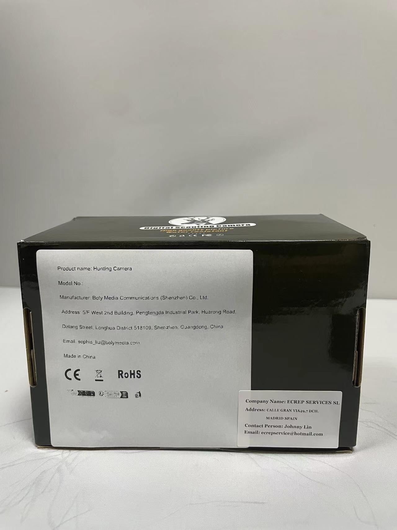 Bolyguard Caméra de Chasse HD 940nm IR LED, caméra Sauvage 36mp 4G, Camouflage modèle Hors Route caméra de Jeu de Surveillance de sécurité extérieure de Reconnaissance GPS molnus