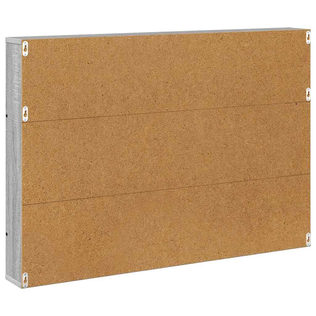 Makastle Magazinregal Holzwerkstoff Graues Sonoma 100 x 12 x 70 cm 2er-Set