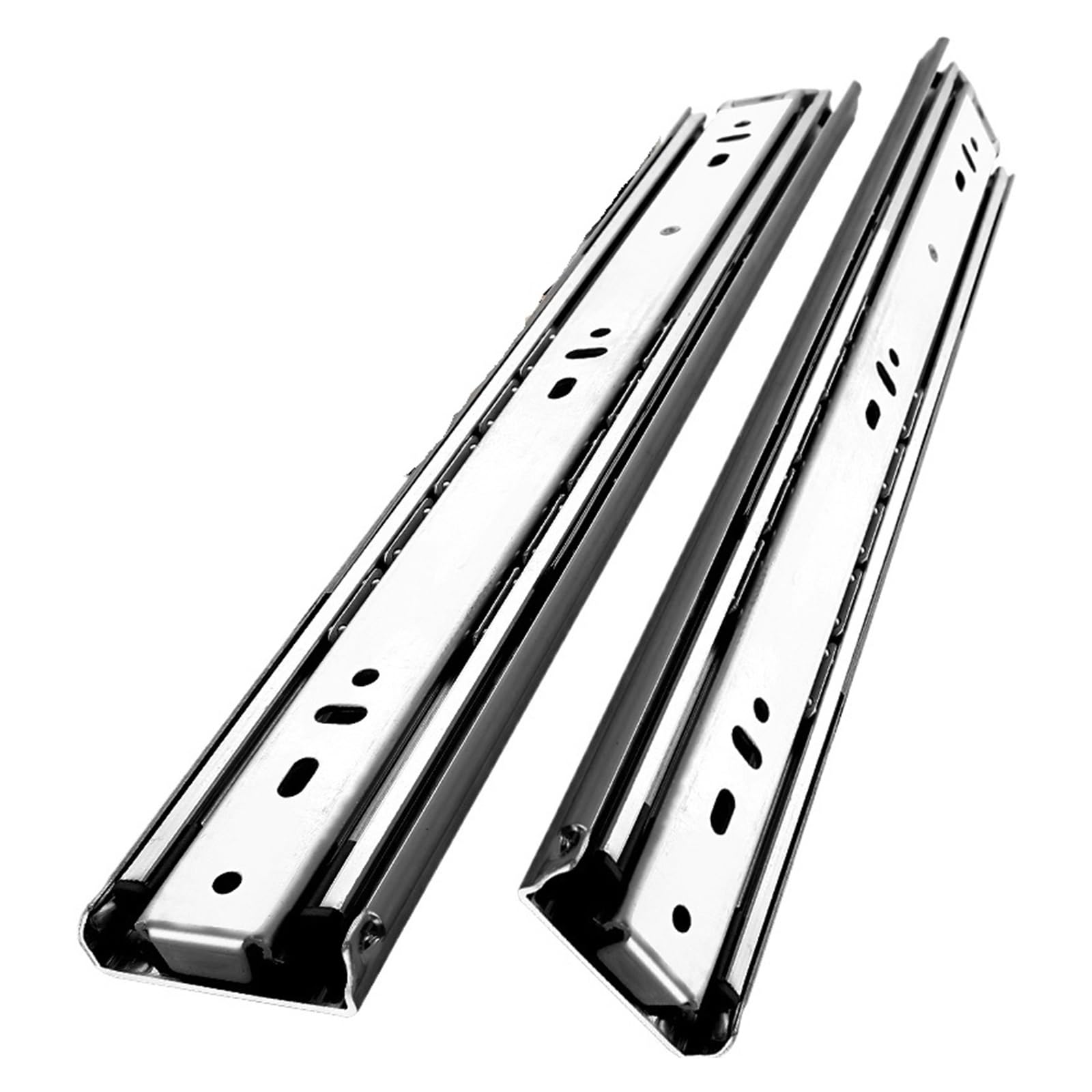 Drawer Slides，1 Pair 260 Lb Heavy Duty Locking Slides Full Extension 3 Fold Ball Steel Rails,Hardware Runners Tracks(40inch(150Lb))(10inch(150Lb))