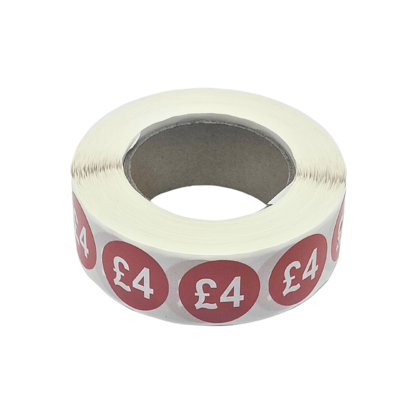 1000x 25mm £1-£30 Red Price Self Adhesive Stickers Sticky Labels for Retail Display (£4)