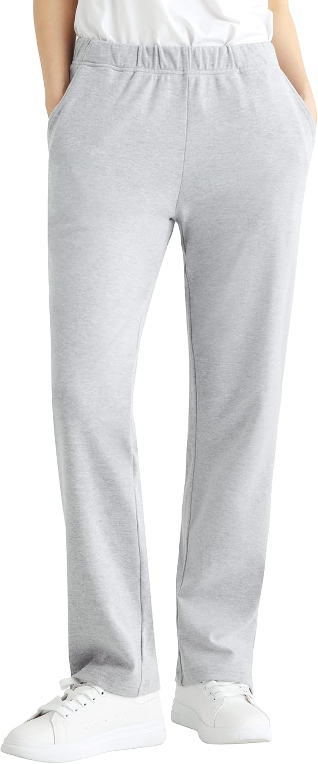 Weintee Women's Petite Knit Pants with Pockets