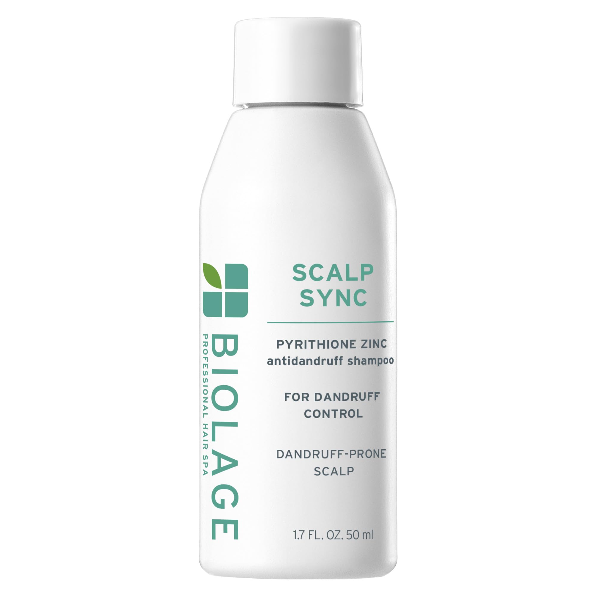 Biolage Scalp Sync Anti-Dandruff Shampoo - Controls Itchy Scalp, Deeply Cleanses Hair, Moisturizing Dandruff Treatment, With Zinc Pyrithione, Vegan & Cruelty-Free, 1.7 FL Oz