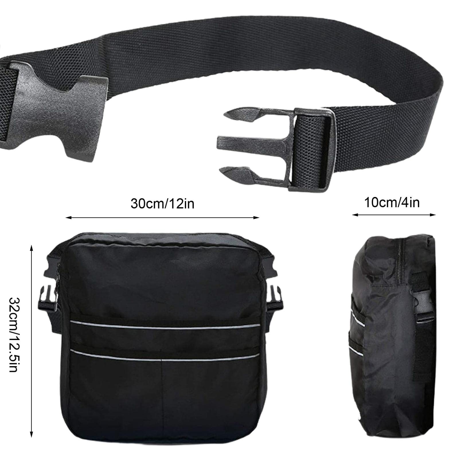Bolsa para silla de ruedas, mochila para silla de ruedas, bolsa de almacenamiento para silla de ruedas, bolsa de andador, resistente al agua, bolsa de transporte para la mayoría de sillas de ruedas