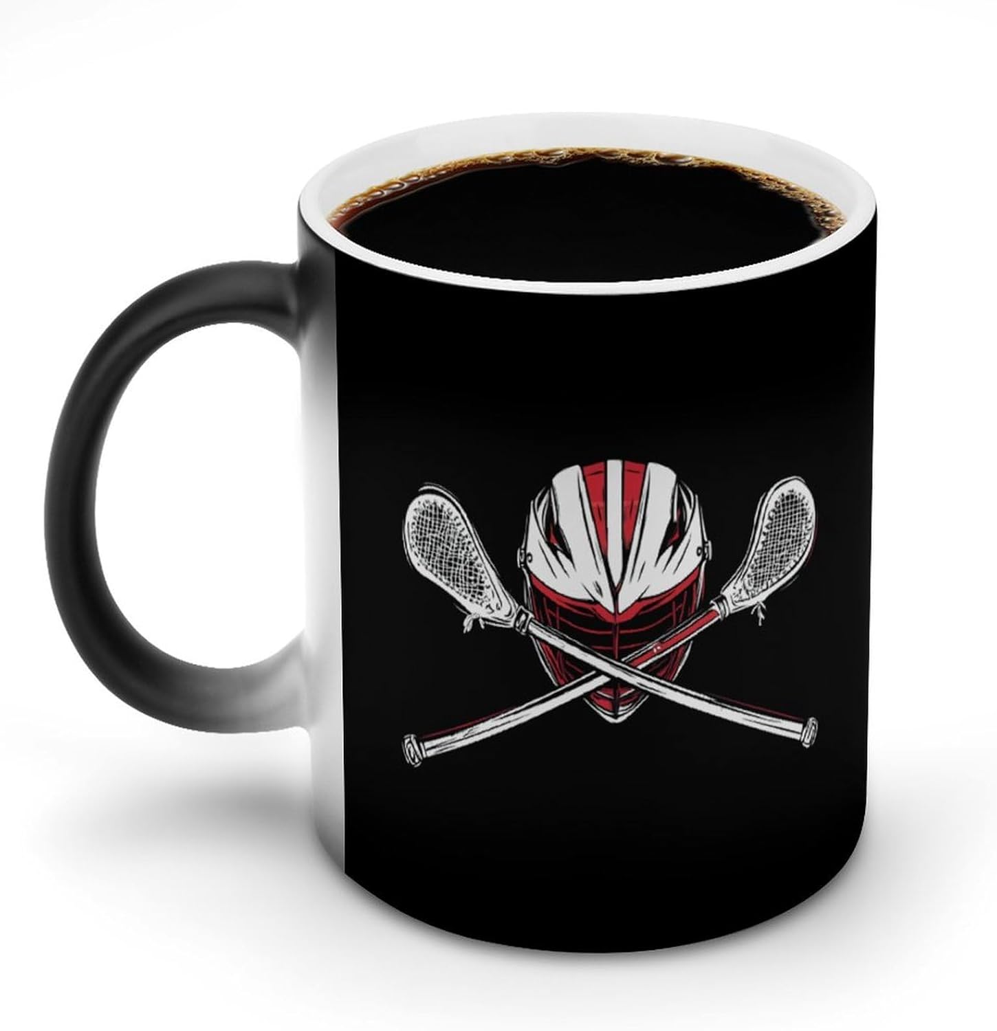 Lacrosse Funny Color Changing Coffee Mug Ceramic Magic Cup Personalized Discoloration Tea Mugs