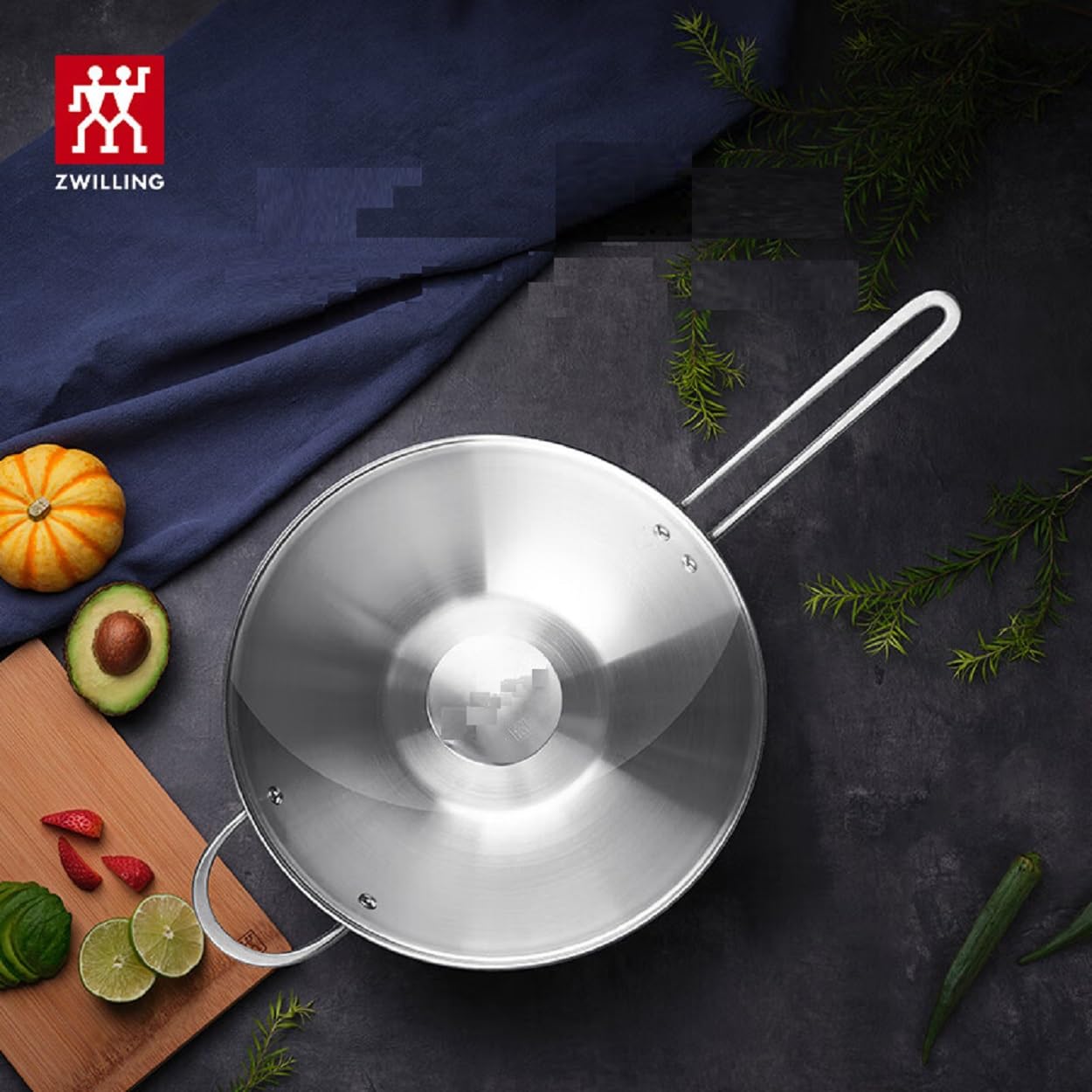 Zwilling TwinNova3 Wok Pan 30 cm Sauté Pan 24 cm with 2 x Glass Lids
