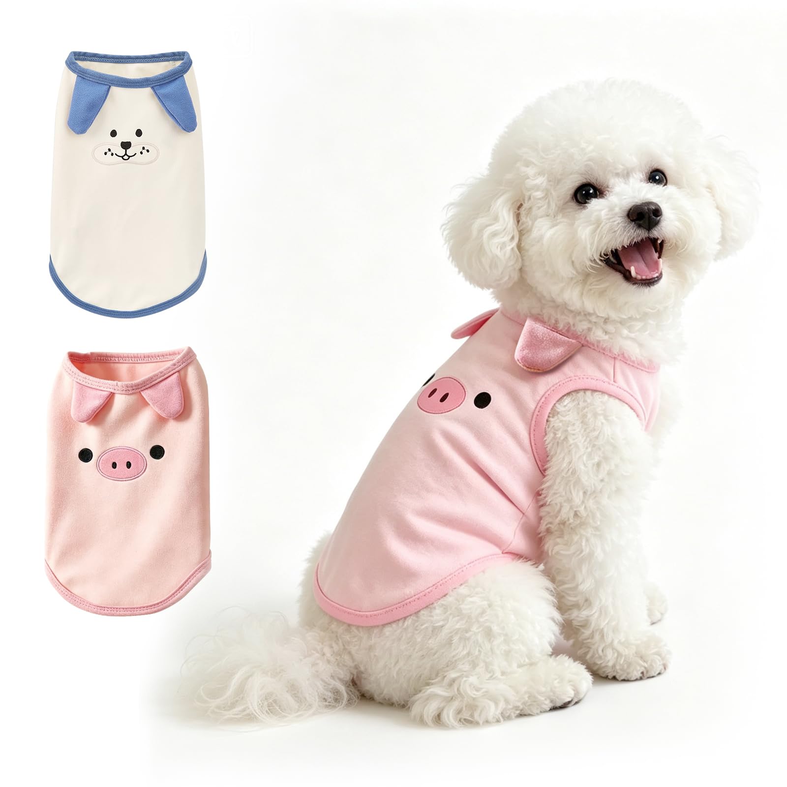 COOHAMS Dog Clothes for Small & Medium Dogs, Pet T-Shirts