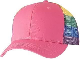 Joe's USA Six Panel Adjustable Printed Mesh Trucker Hat - Bulk, Blank Caps