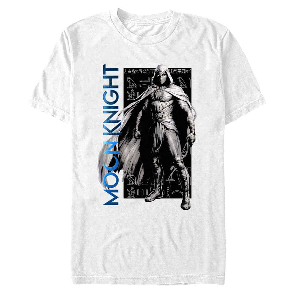 T-shirt Moon Knight Marvel grand format 4XL imprimé blanc - 2