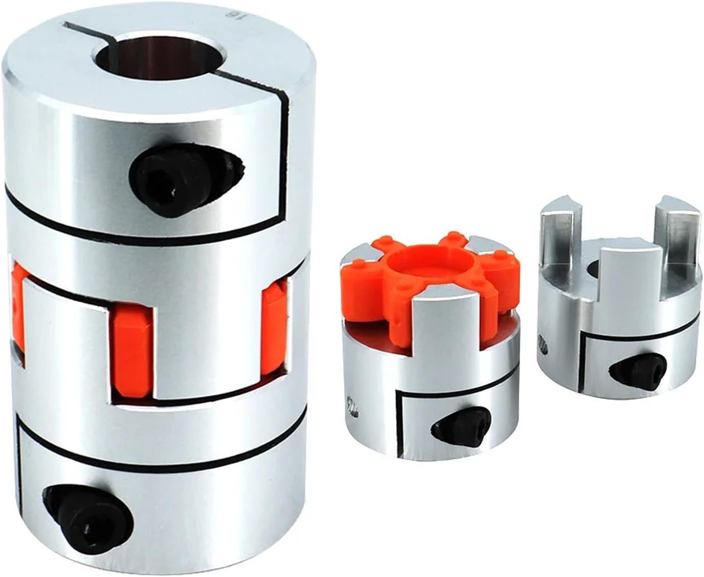 COKYIS LF Three Jaw D30L35 Coupler Aluminium Plum Flexible Shaft Coupling Stepper Motor Connector 6/6.35/8/10/12/12.7/14/16mm (Size : 6.35x8)