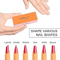 Vista 5 de Soft 'N Style Bloque brillante de 4 vías/bloque de pulido de 4 pasos, pulidor de uñas, 3 piezas