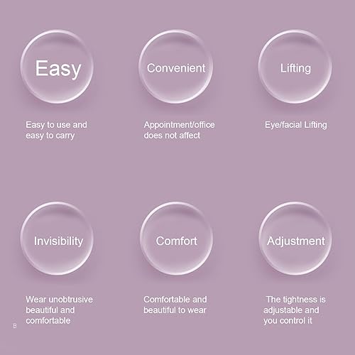 Miniatura 5 de Adhesivos de levantamiento de cuello, 20 cintas de repuesto para mejorar la flacidez de la piel, cinta de elevación de cuello para ocultar la doble