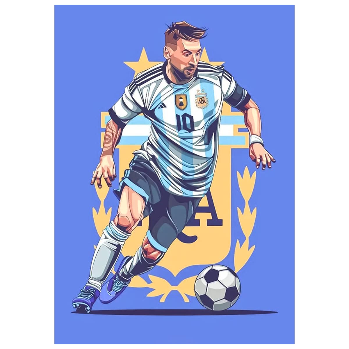 Messi Argentina Wall Sticker - Messi Wall Poster - Messi Illustration Wall Poster Sticker - Messi Football Wall Poster Sticker - starxdecals (B0BPK23RCR) Amazon Price History, Amazon Price Tracker