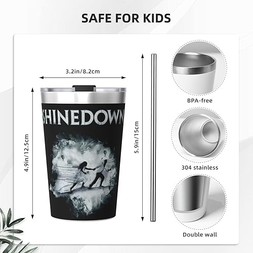Miniatura 4 de Shinedowns Taza cónica de aislamiento de paja taza de acero inoxidable aislada al vacío taza de café de moda