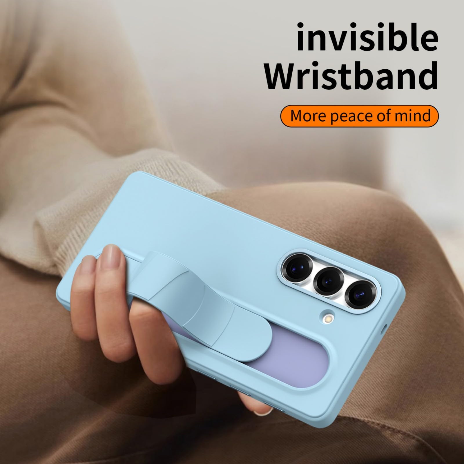 Etui na telefon komórkowy Galaxy S25 + 3 przyciski Smart NFC + stojak na bransoletkę + metalowy aparat, Slim Stand ing Grip Case do Samsung Galaxy S25 (1)