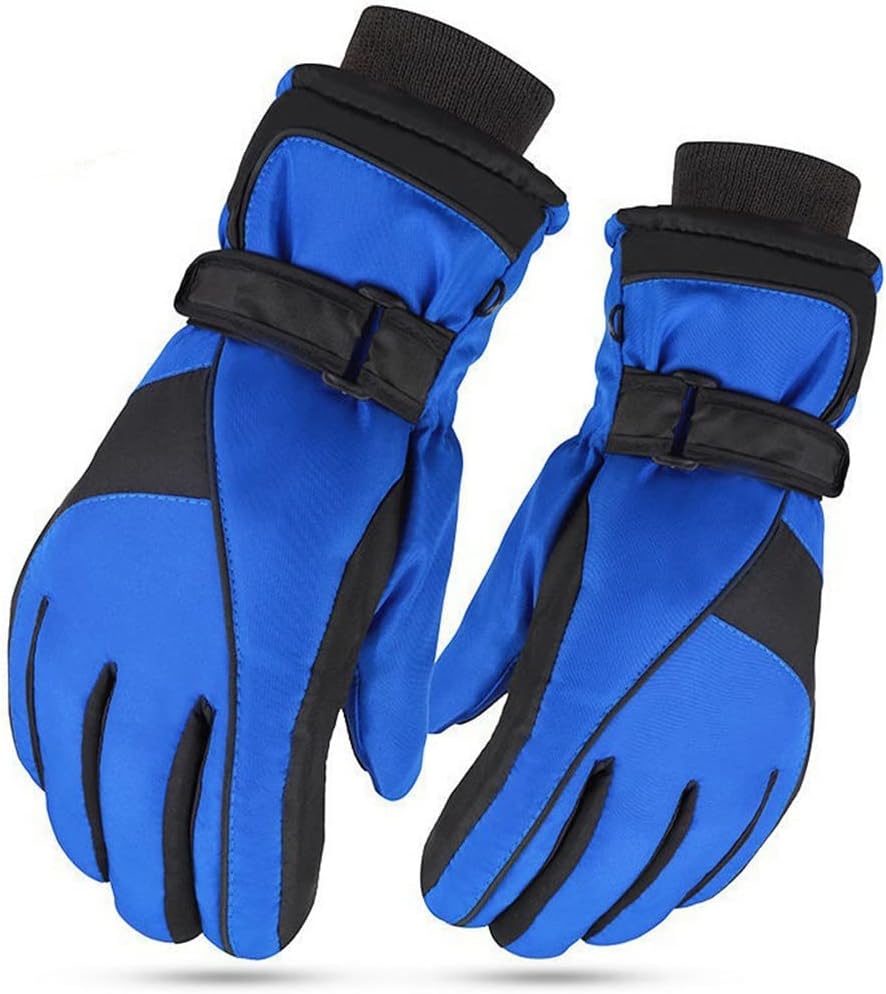 HBJWOV Riding Gloves Men's Winter Men's and Women's Plus Cotton Thick Velvet Warm Electric Motorcycle Touch Screen Skiing