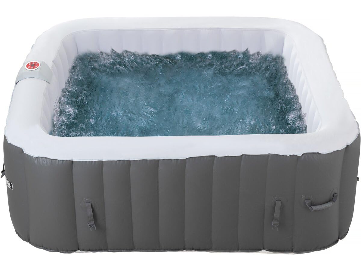 Spa Gonflable Riviera en PVC - 6 Places - Gris/Blanc