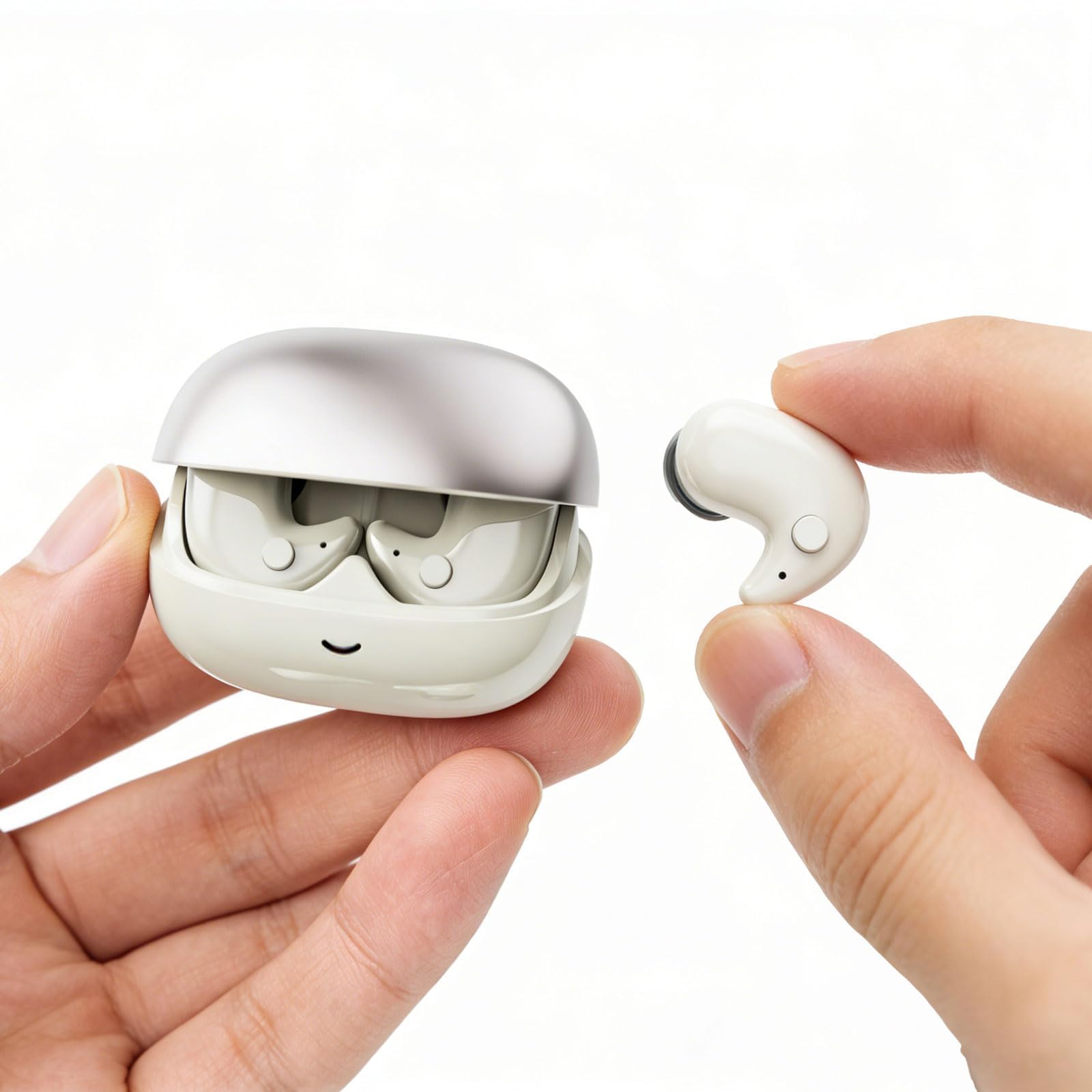 Sleep Ear Buds Mini Flat Invisible Earbuds Sleeping Headphones for Side Sleepers Comfortable Low Profile Small Tiny Discreet