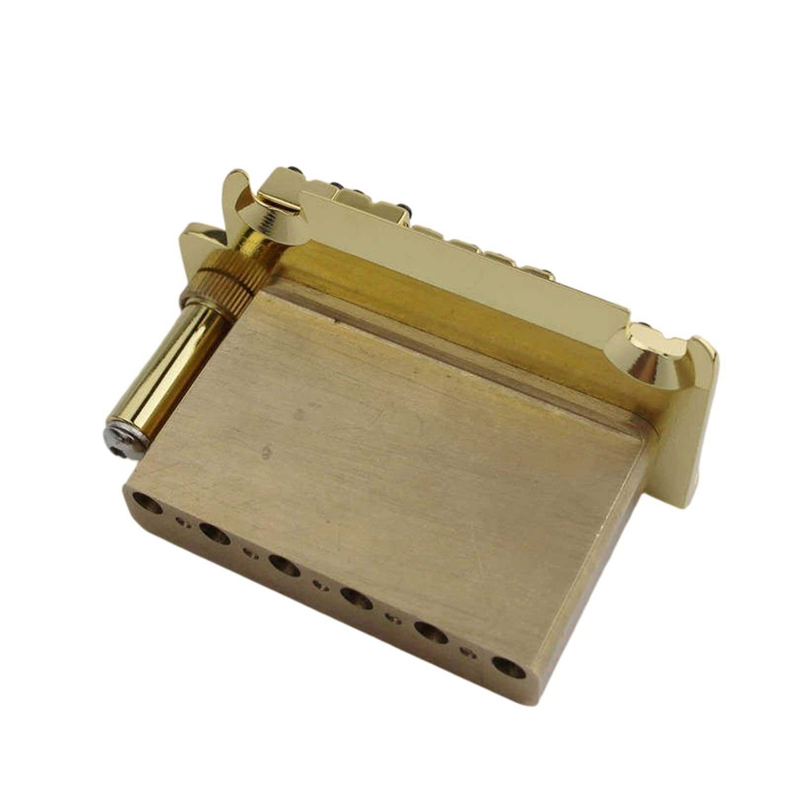 Puente De Trémolo Doble Chapado En Oro Pieza Trasera De Guitarra Eléctrica Base De Latón Puente De Guitarra Profesional