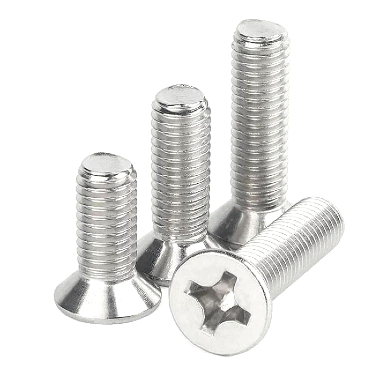 Crosshead Screws, Countersunk Head Screws, 10pcs, M2-M6 Cross Countersunk Head Screw 304 Stainless Steel Bolts(M3x10mm)
