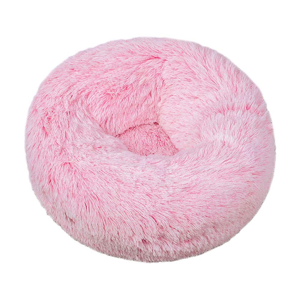 Panier rond pour chien de taille moyenne et chat - Tapis lavable peluche Chickw1 90cm