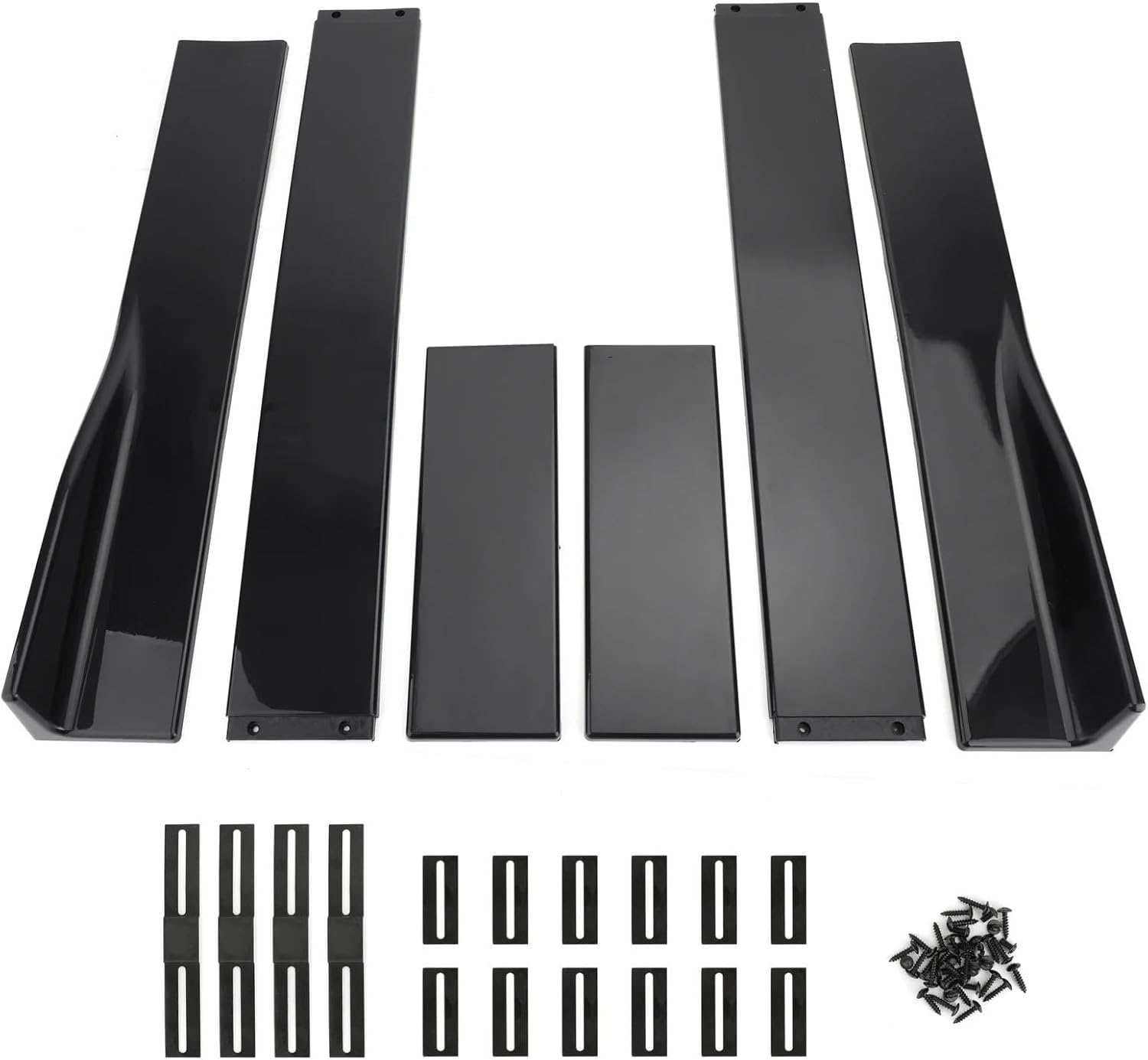 Compatible With Benz W211 W212 W213 E Class 2016-2019 78.7" Side Skirt Splitter Spoiler Lip Rocker Panel Extensions Body Kit Bumpers(Gloss Black)