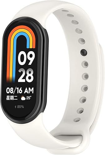 Baaletc Compatible con Fitbit Xiaomi Mi Band 8 correa, bandas de repuesto rápido de silicona para Xiaomi Mi 8 correa a prueba de agua