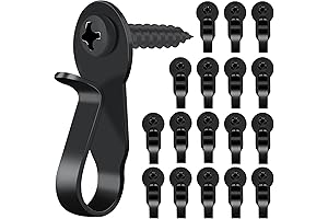 18-Pack Metal Screw-In Light Hangers for Outdoor String Lights