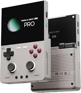 Whatsko Trimui Brick Pro レトロハンドヘルドゲーム機 A133plus OpenSourceLinuxシステム 3.95インチIPSスクリーン RGBバックライト 64GB 5000mAh大容量 グレー