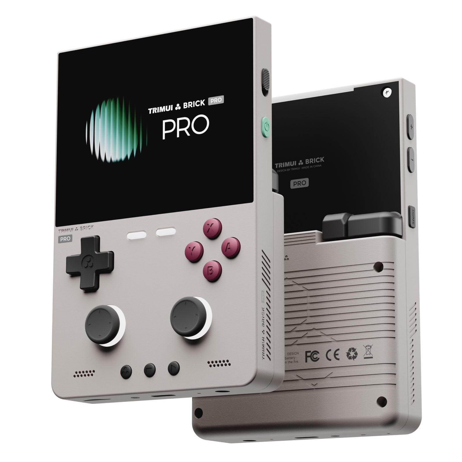 Console di gioco portatile retrò Brick Pro con scheda TF da 64 GB, display IPS completamente laminato da 10 cm, dispositivo di gioco Linux Open‑Source, joystick a doppio effetto Hall, batteria da 5000