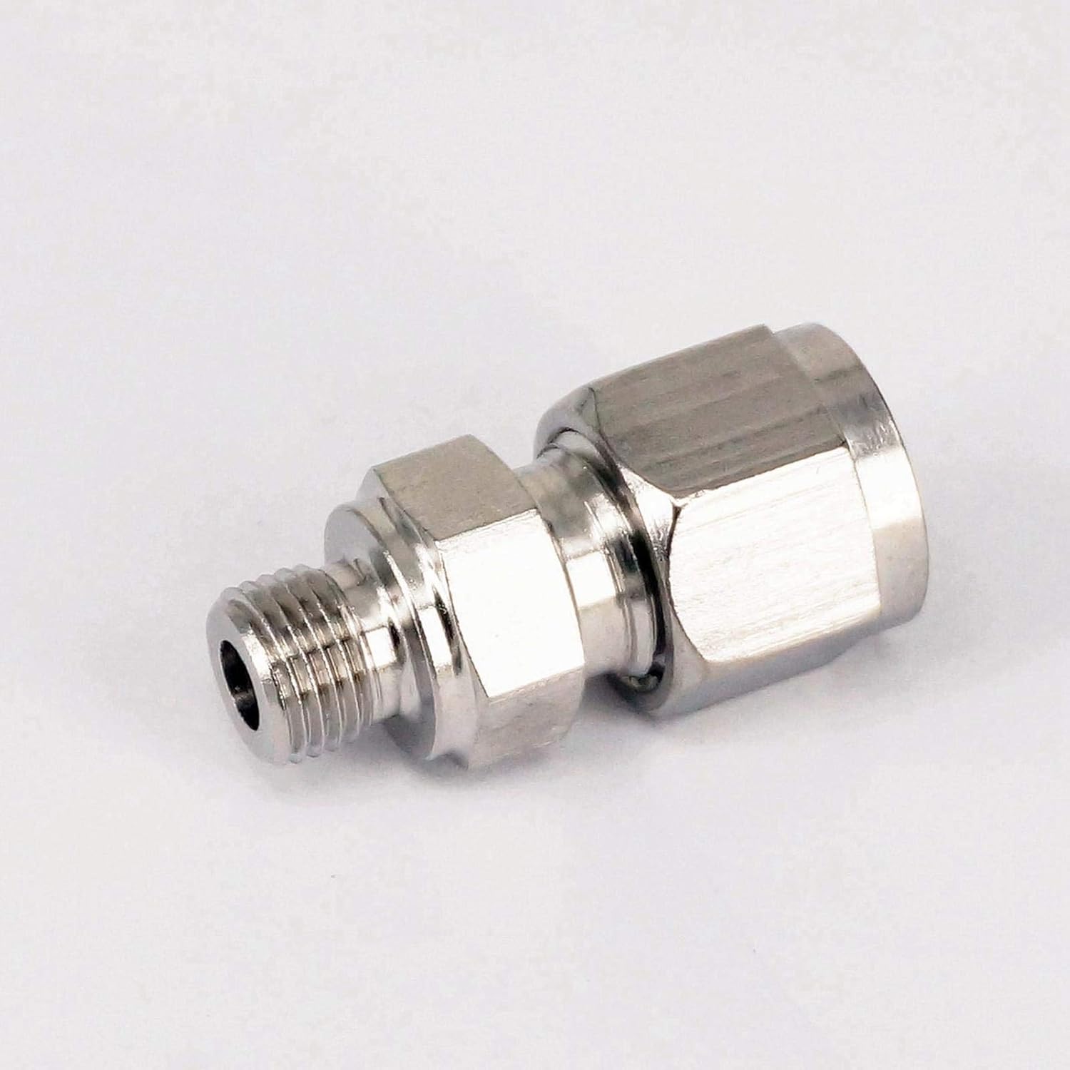 Fit Tube O/D 8mm To M10x1 Female 304 Stainless Ferrule Pneumatic F