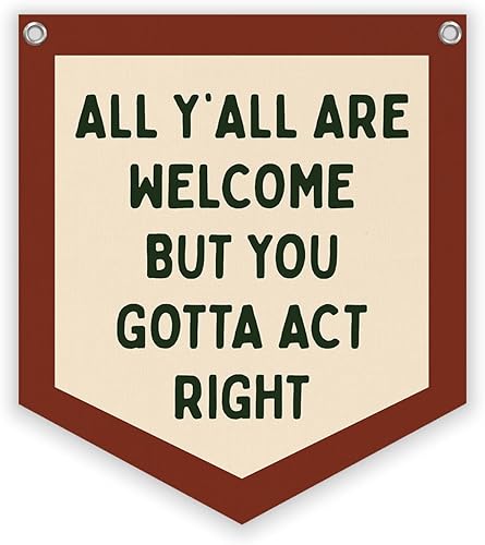 Miniatura 18 de Lacama Decoración retro de pared para dormitorio universitario, pancarta retro para colgar en la pared de la universidad con texto en inglés "All