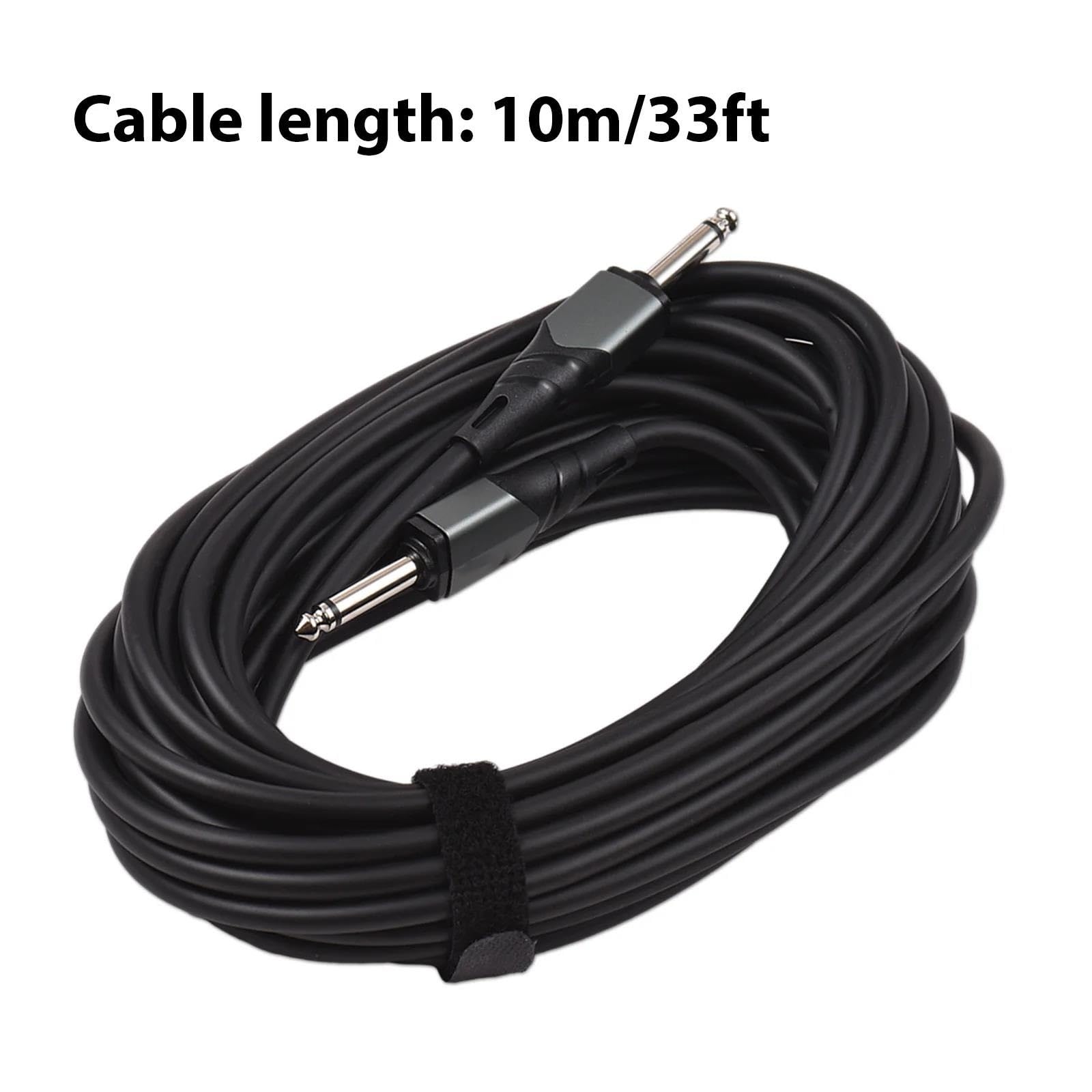 Kabel do instrumentu audio o długości 10 m/33 stóp Złącze 6,35 mm z męskiego na męskie 1/4 cala Gitary Kabel Instrumentalny