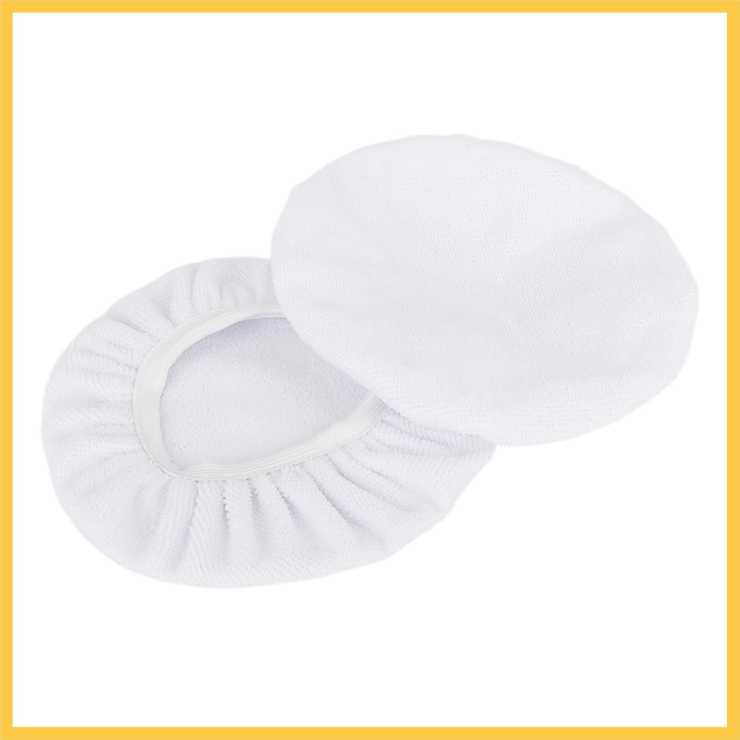 10pcs 9-10 Inch White Soft Mircrofiber Car Wax Polishing Bonnet Buffing Pad Washable Covers Polisher Waxing Tools 9" 10" Auto Replacement Parts