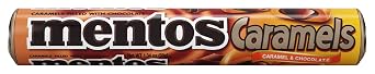 MENTOS CANDY ROLL ، CARAMEL & CHOCOLATE ، NON MELTING ، 1.34 Ounce (حزمة من 12)