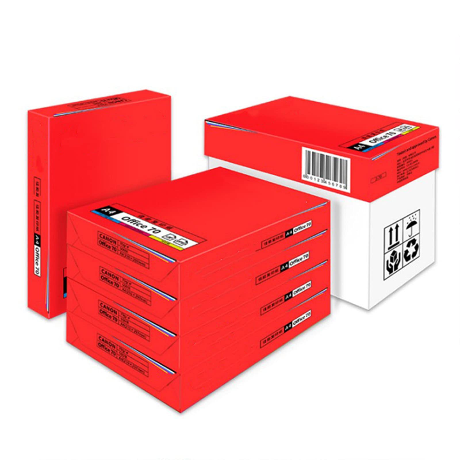 Papel de Copia A4 Blanco 70 G Papel de Impresión a Doble Cara de Oficina 2500 Hojas una Caja de Papel de Copia para Mantener la Tinta Hermosa y Seca Rápidamente