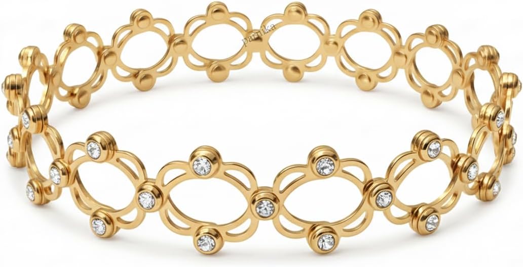 Parnika 925 Sterling Silver Rhodium Plated Cuzbic Zircon Studded Convertible Ring Plus Bracelet | Gifts for Women & Girls | With Certificate of Authenticity |